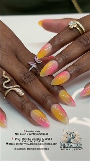 Gel-X Summer Fruit Nail Art | River North Chicago Nail Salon