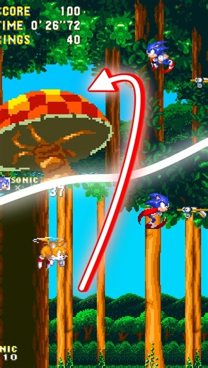 This Mushroom Hill Background Feels Like Sonic Hysteria 🌿✨ Sonic 3 A.I.R. Mods Shorts #sonicshorts