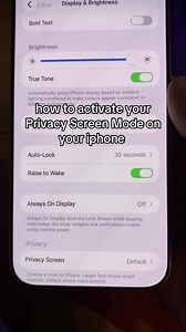How to Activate Privacy Screen Mode on iPhone