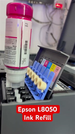 Epson L8050 Me ink refill karna sikhe !! Epson l8050 में इंक रिफिल कैसे करें !! #epsonl8050 #pvc