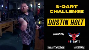 Dustin Holt takes on our 9 dart challenge while at the Stupid Juice Dart Tournament in East Moline, Illinois. Can Dustin start us off with a big number? Or will he have to hope for a better turnout on the steel tip board? 🎯 A running tally of all participants in both soft and steel tip will be kept. At the end of 2024 we will crown our champions. 🎤 Like what you see? Follow us for more great content. #USAdarts #DustinHolt #9DartChallenge | USA Darts