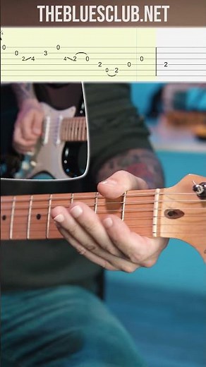 EASY E Blues Shuffle Lick! (With Tabs!) // SHORT 'N EASY BLUES LICK 10 #shorts