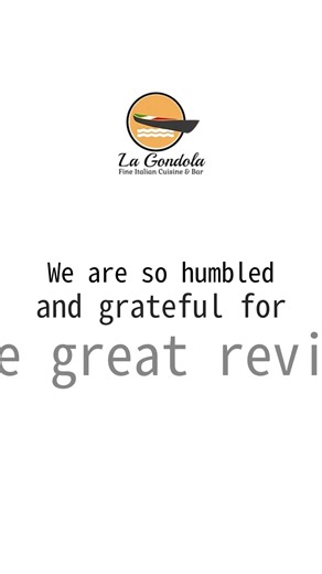 Thank you for the glowing review! We love creating memorable experiences. Can't wait to welcome you back! 😊🥂 #LaGondola #Mansfield #ItalianDining #FiveStarLove #WeLoveOurGuests | La Gondola Ristorante Italian