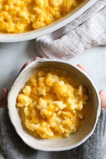 Baked Cauliflower "Mac" and Cheese - Skinnytaste