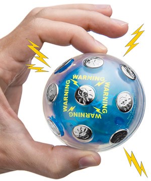 Shock Ball: Hot potato with a shocking twist.