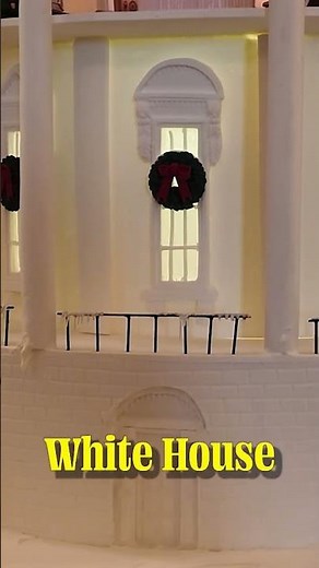 How is this a gingerbread house?! Absolutely AMAZING!! #isabelbrown #whitehouse #christmas