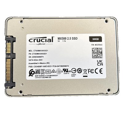 Crucial MX500 500GB 3D NAND SATA III 6Gbps 2.5" SSD CT500MX500SSD1 - 70% HEALTH | eBay