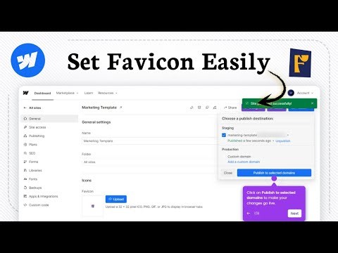 How to add favicon in Webflow (Custom Icon Steps)