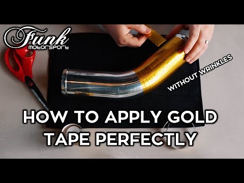 How to apply Gold Reflective Heat Tape - Perfectly, without Wrinkles or Creases - Funk Motorsport