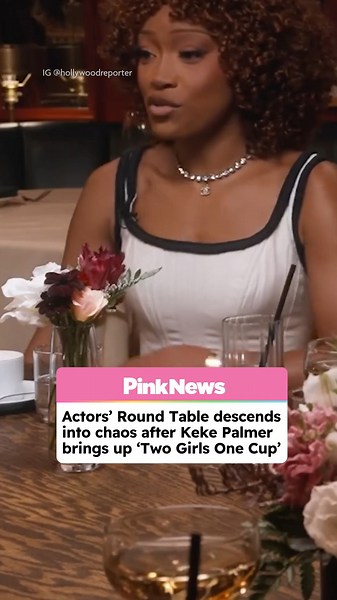 Keke Palmer's "2 Girls 1 Cup" comment sends Hollywood roundtable into hilarious chaos