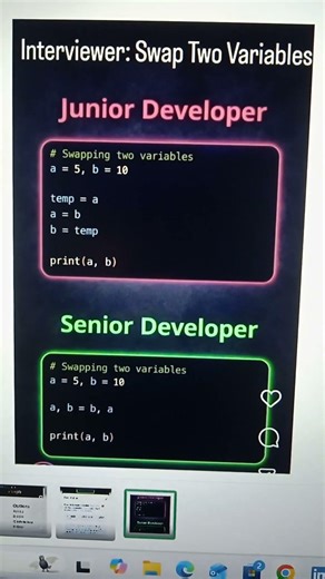 How to become a Senior developer.. ❤️😂 #programming #javascript #python #coding #developer #coder .