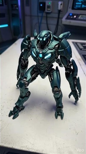 🛸 Hyper-realistic alien machine transformation created with AI #youtubeshorts