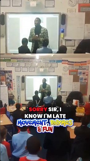 Mr NK teaching the 4× times tables through movement, rhymes & fun.