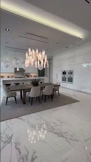 Modern Living Room And Kitchen