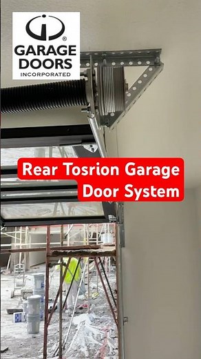 Torsion to the rear of the garage by Garage Doors Inc