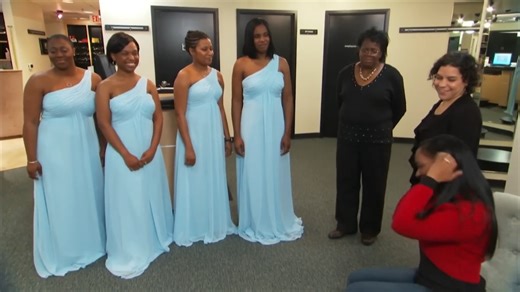 3.1K views · 28 reactions | Bride Helena wants her eight bridesmaids to find their own unique dresses, but Lori is unconvinced that this is the best idea. Meanwhile, bride Allicia is here to get her bridesmaid's dress fitted for her bridesmaid, who has just had a baby. | Curvy Brides' Boutique - TLC | Facebook
