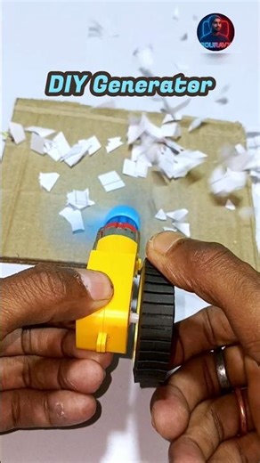 DIY Hand Crank Generator | Dual Shaft DC Motor Powers High-Speed Fan