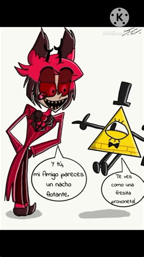 🦴♥️ Alastor Conoce a Bill Cipher - Hazbin Hotel x Gravity falls #hazbinhotel #alastor #overlord
