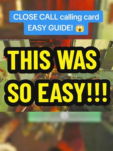 Easy Guide to Close Call Calling Card in BO6 Zombies