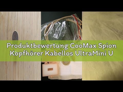 Produktbewertung CooMax Spion Kopfhörer Kabellos UltraMini Unsichtbare Kopfhörer mit Mikrofon Handy