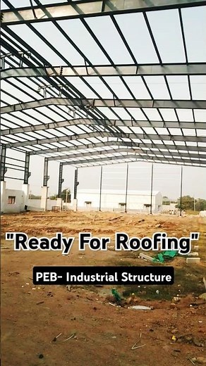 PEB Industrial Structure | Crane Structure | Pre Engineered Building #roofing #fabrication #peb