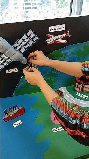 🛰 Satellite Communication Model 🚀 | Science Fair Winner 🏆 | Amazing STEM Craft Idea