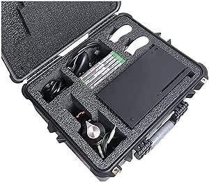 Case Club Compact Travel Case fits Xbox Series X w/Headset Storage - Hard Shell Carrying Case w/Pre-Cut Foam for Storing Console, Headset, Controllers, Games & Accessories- Waterproof Transport Case