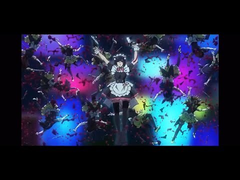 アキバ冥途戦争第1話万年嵐子銃乱射シーン