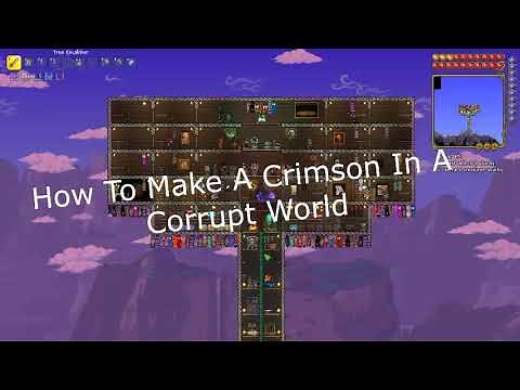 Terraria Guide How To Get Crimson In A Corrupt World