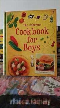 The Cookbook for Boys (Usborne First Cookbooks) by Abigail Wheatley #cookbook #vlaicufamily #recipes