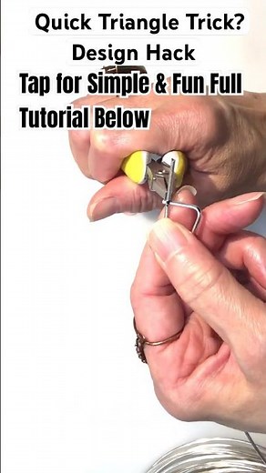 🔺 Make a Perfect Triangle in Minutes! | Easy Wire Jewelry for Beginners 💫#DIYJewelry #WireWrapping