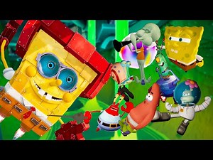 SpongeBob Battle for Bikini Bottom Rehydrated - Every Character VS. Robo SpongeBob [4K]
