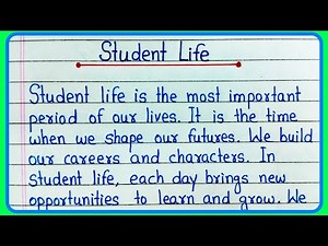 Student life essay in English | Essay on Student life | Student life essay paragraph | Student life
