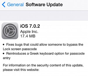 Apple releases iOS 7.0.2 with fix for Lock screen passcode bypass flaw  - 9to5Mac