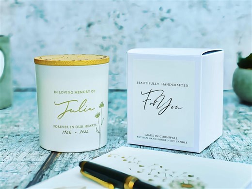 Personalized Sympathy Candle: Bereavement Gift, Soy Wax, Choice of Fragrance - Etsy Ireland