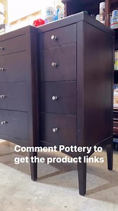 Pottery Barn enthusiast with a low budget? You can do it yourself- create that look in just a few simple steps. Comment Pottery to grab the steps and product links. Happy painting!!! #furnituremakeover #potterybarndupe #potterybarn #howtopaint | Extreme Furniture Makeover
