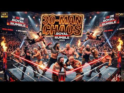 30 MAN ROYAL RUMBLE CHAOS 💀🔥 World Heavyweight Championship | WWE 2K25
