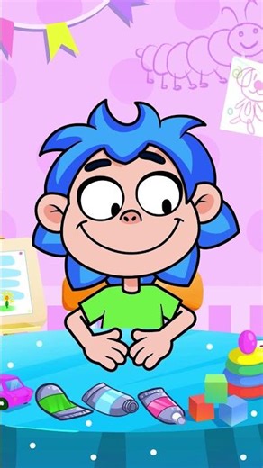 Color mixing challenge for kids 🌈 Easy rainbow drawing hack #forkids #learning #educational