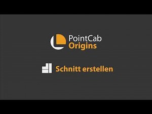 PointCab Origins – Schnitt erstellen