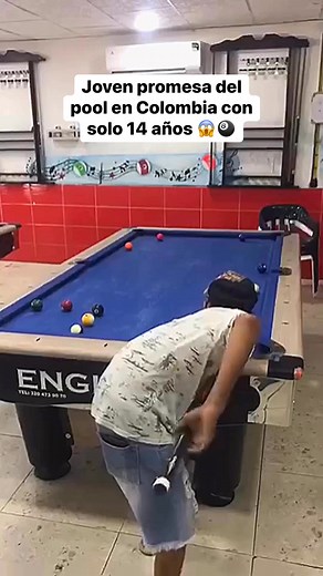 Joven promesa del Pool en Colombia con solo 14 años 😱🎱 | Waldy Pool