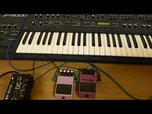 Boss BF-2 Flanger vs HF-2 Hi-Band Flanger (Synthesizer)
