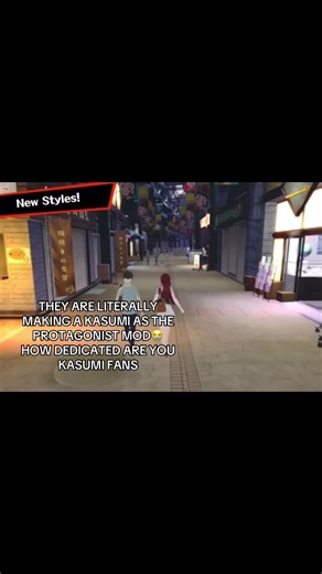 Kasumi Protagonist Mod for Persona 5: Visual Gameplay