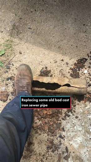 Replacing Cast Iron Sewer Pipe with PVC