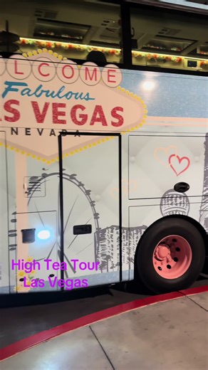 #fyp #lasvegas #vegas #highteatour in Las Vegas. They have a bus that will serve a tea service while you ride up and down the strip. It’s such a cute little bus and it’s decorated awesome on the inside. Have you guys thought about having high Tea while driving up and down the strip in a bus. Las Vegas has everything I swear.