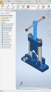 Pipe Vise Assembly Design | Autodesk Inventor 2024 | Assembly Constraints Tutorial #youtubeshorts