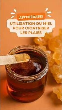 Cicatriser avec le miel🍯 les plaies et brûlures #mielsanté #miel #mielmedical #mielcicatrisant