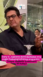2.1M views · 10K reactions | Gary V., nanlata dahil bumaba ang sugar habang kaharap ang press (napa-diabetic treatment 101 tuloy) #GaryV #PureEnergyOneLastTime #Type1Diabetes #GaryValenciano #MrPureEnergy #ManilaGenesis #EntertainmentNews #MOA #PikapikaPH #April26and27atTheMOA | Pikapika | Facebook