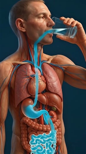 What happens while drinking freash water inside of your body?#humanbody