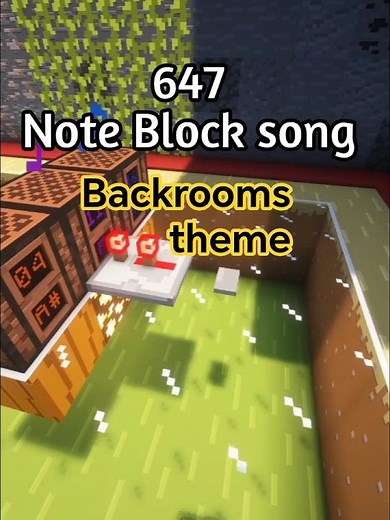 six forty seven Note Block song #music#minecraft#shorts #backrooms