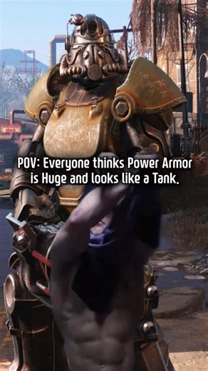 Fallout Power Armor Size before and after . . . . . #fallout #fallout3 #fallout2 #fallout4 #fallout76 #falloutcommunity #falloutnewvegas #falloutnv #newvegas #falloutmemes | Captbaguette